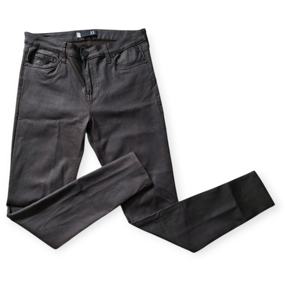 Kut from the Kloth Denim - KUT From The Kloth Mia Toothpick Skinny Snake Print Pants, Brown, Size 12